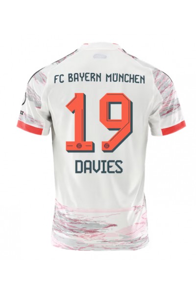 Bayern Munich Alphonso Davies #19 Jalkapallovaatteet Vieraspaita 2025-26 Lyhythihainen Bayern Munich Alphonso Davies #19 Jalkapallovaatteet Vieraspaita 2025-26 Lyhythihainen